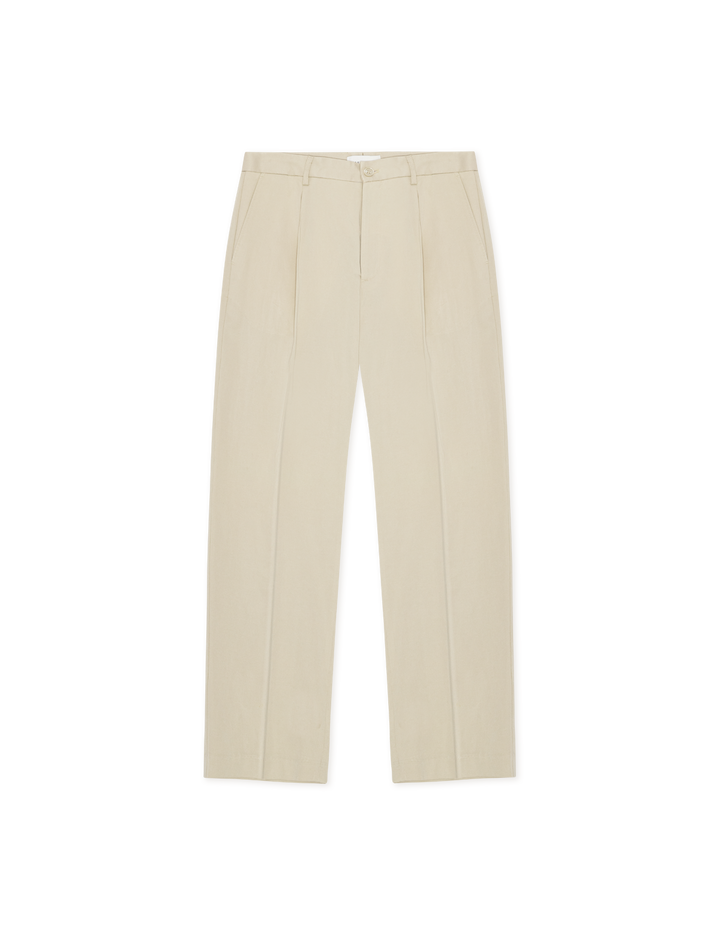 Pleated Twill Suit Pants