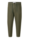 Relaxed Cropped Magnus Linen Pant