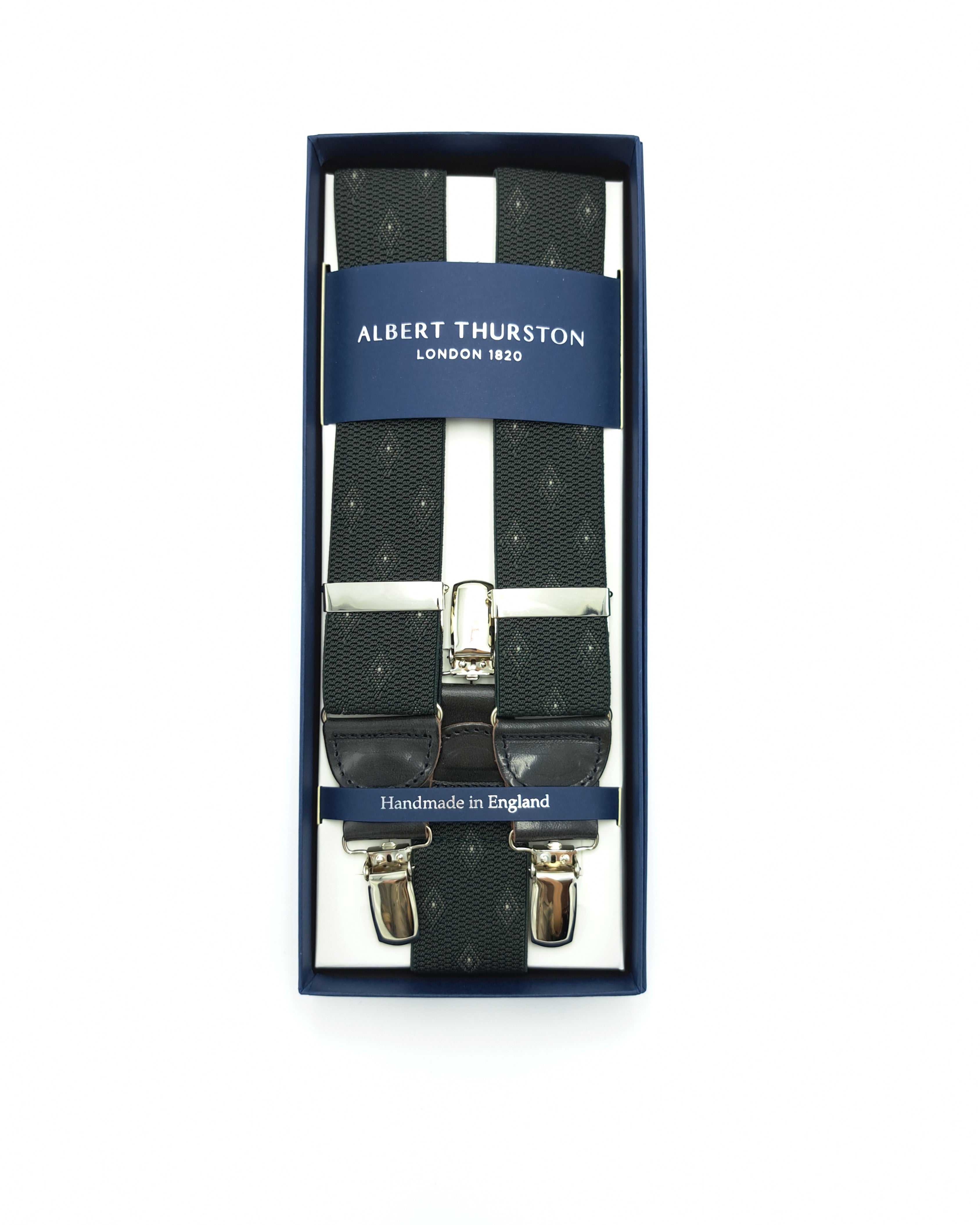 Bretelles Clip Large Losanges Vertes 2293/200