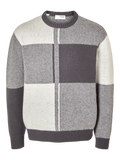 Meio LS Knit Relaxed Block Crewneck