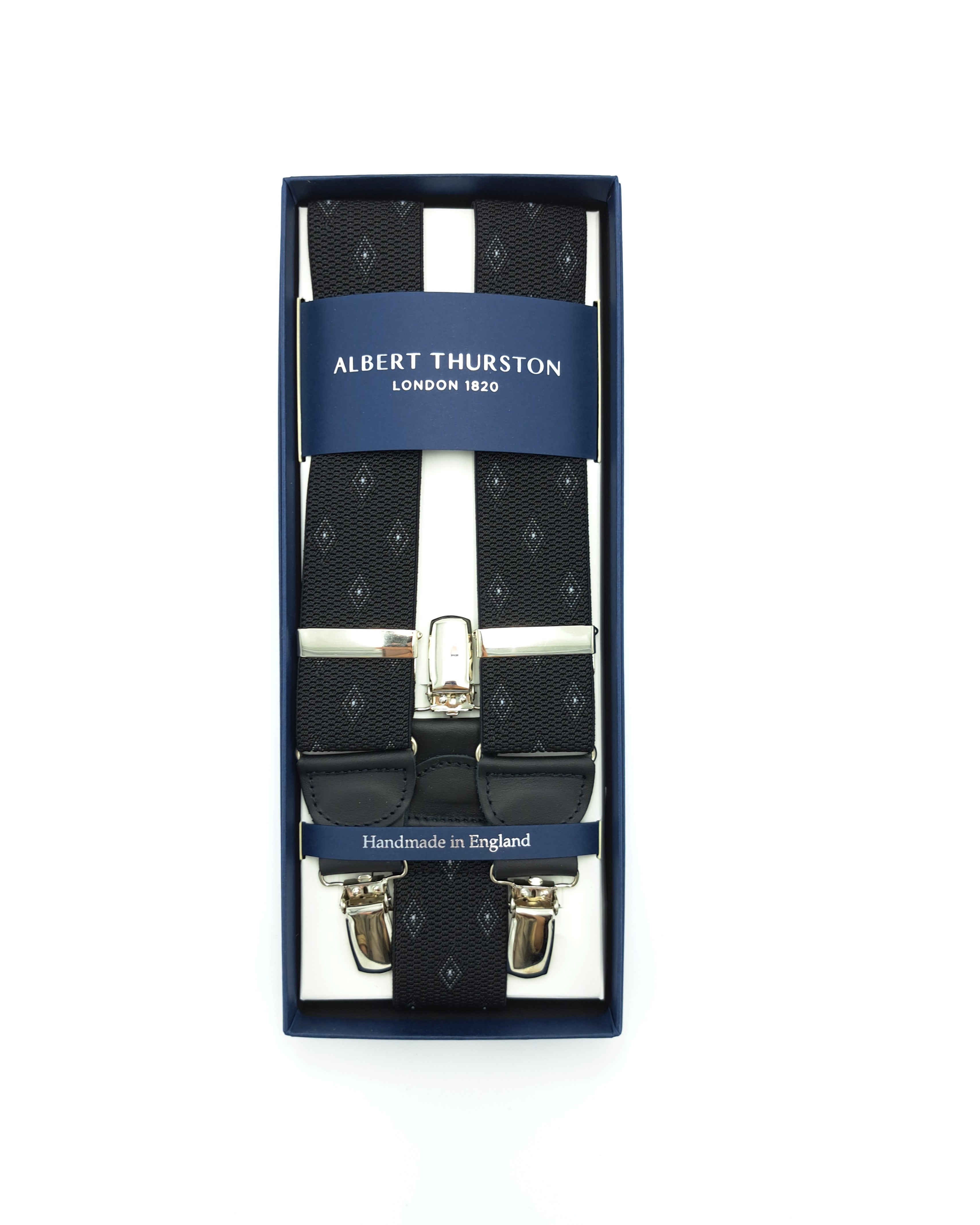 Bretelles Clip Large Losanges Noires 2293/10