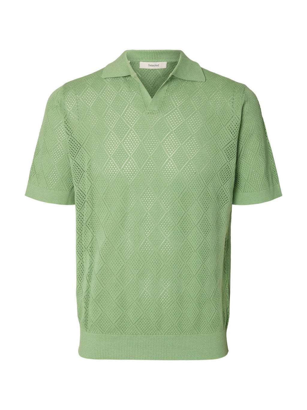 Arco SS Knit Structure Open Polo