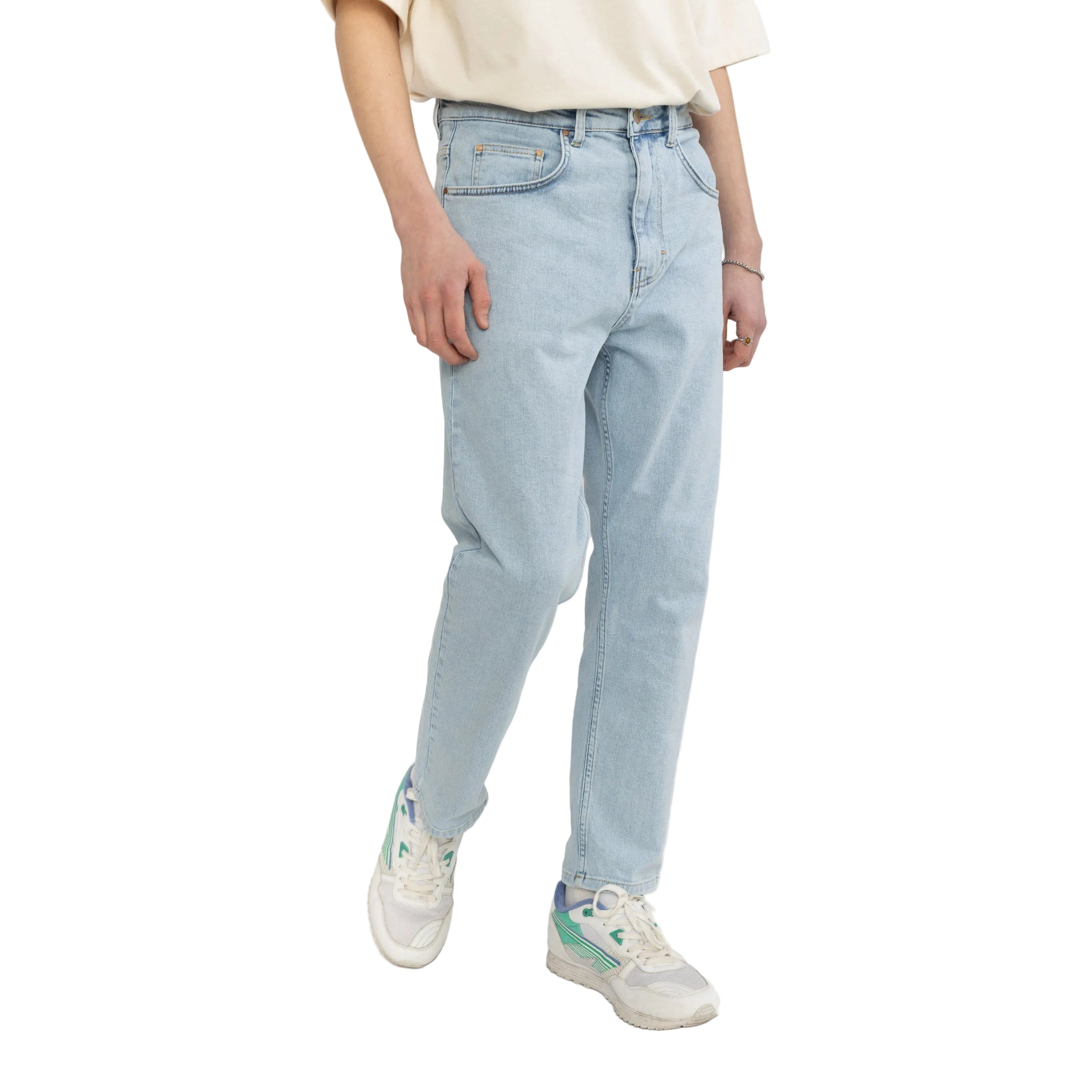Relaxed Fit Bleached Jeans 5328