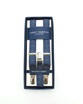 Bretelles Clip Fines Jacquard Bleues 2569/2