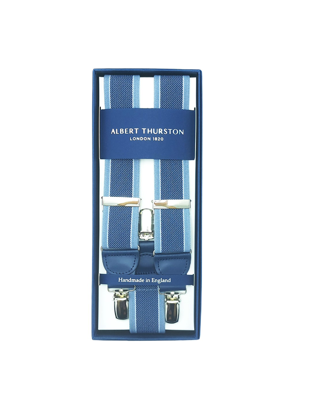 Bretelles Clip Larges Rayées Bleu/Bleu 2443/28