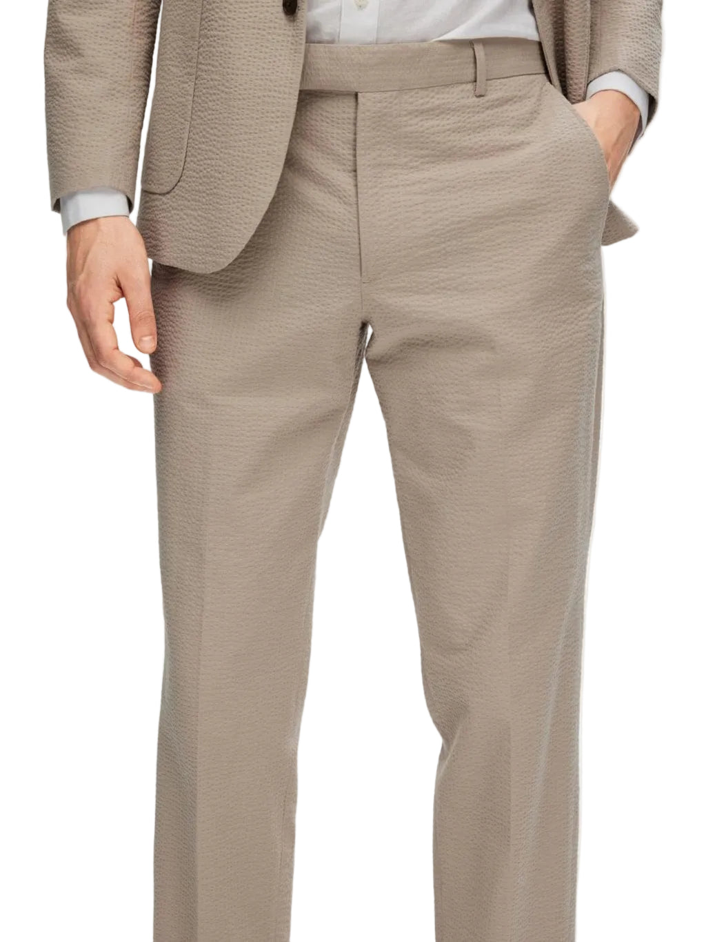 Regular Smith Seersucker Trousers