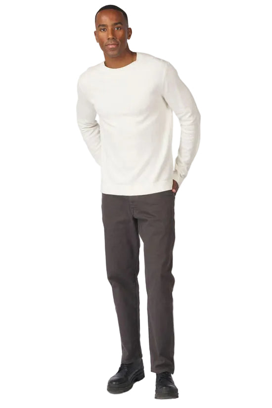 Mora LS Knit Structure Crew Neck