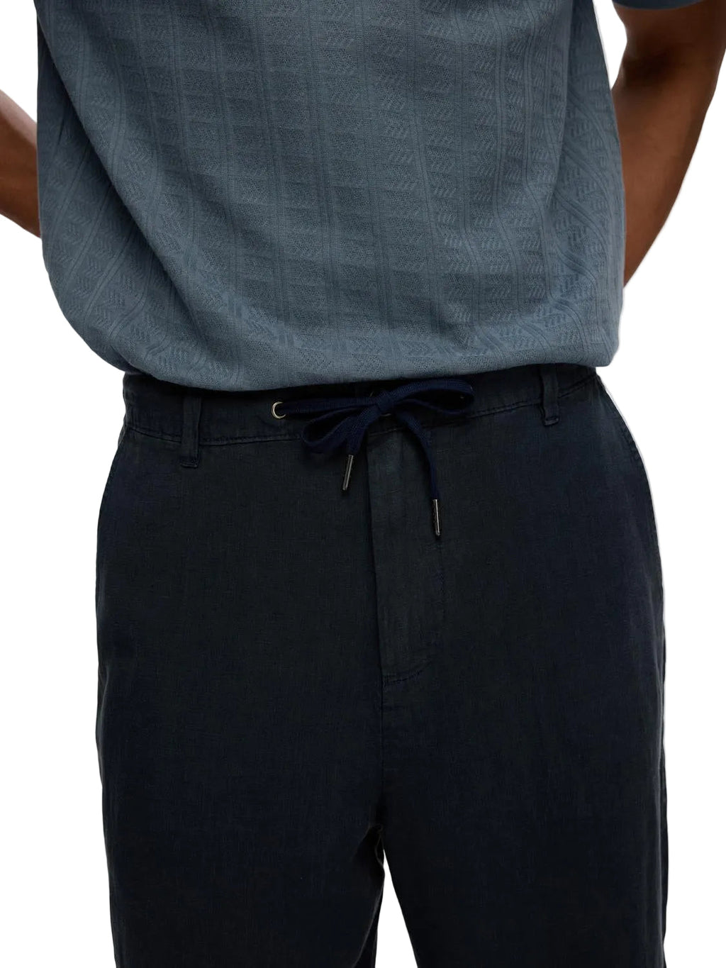 Relaxed Cropped Magnus Linen Pant