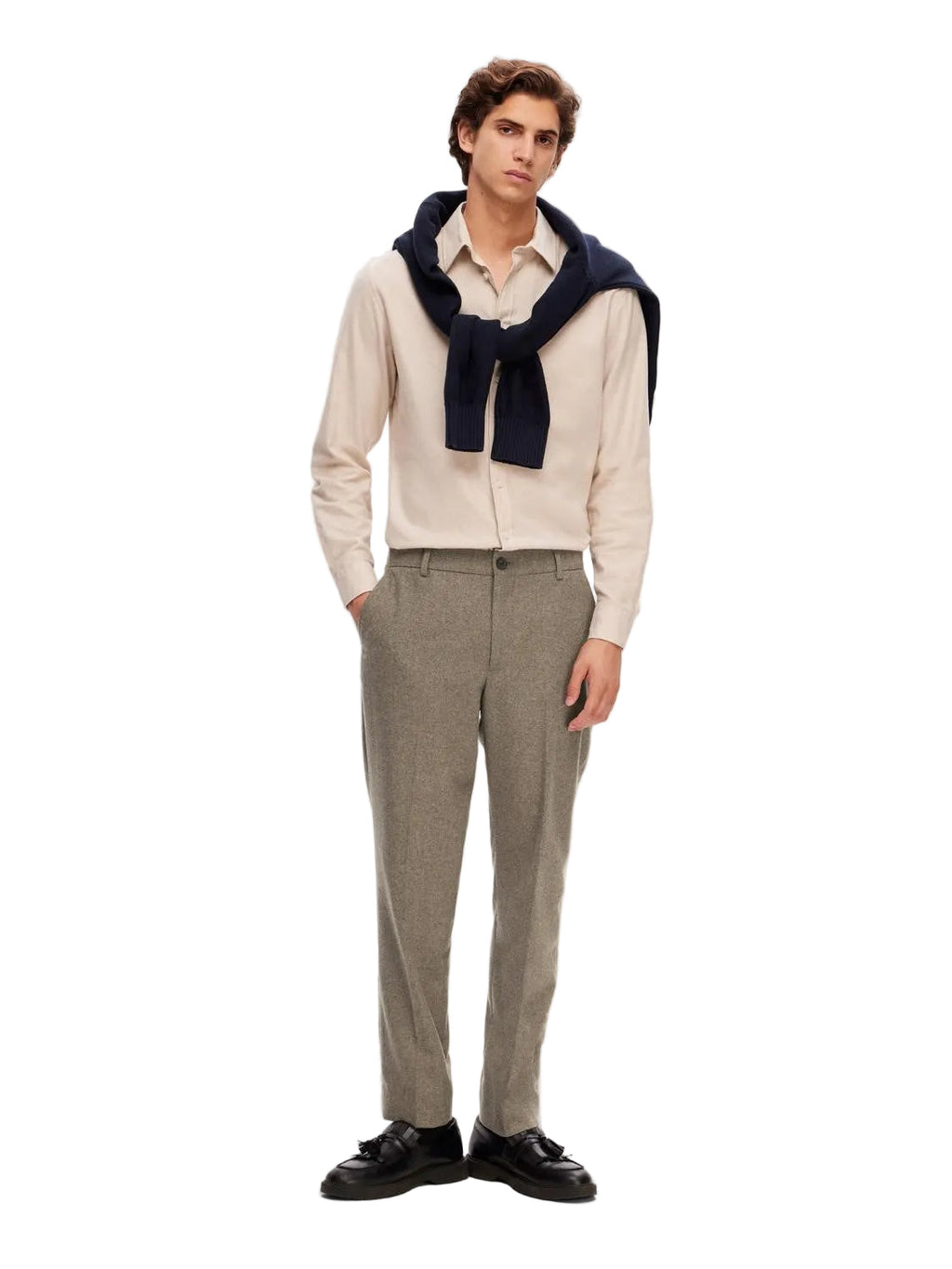 Slim Mark Wool Trousers