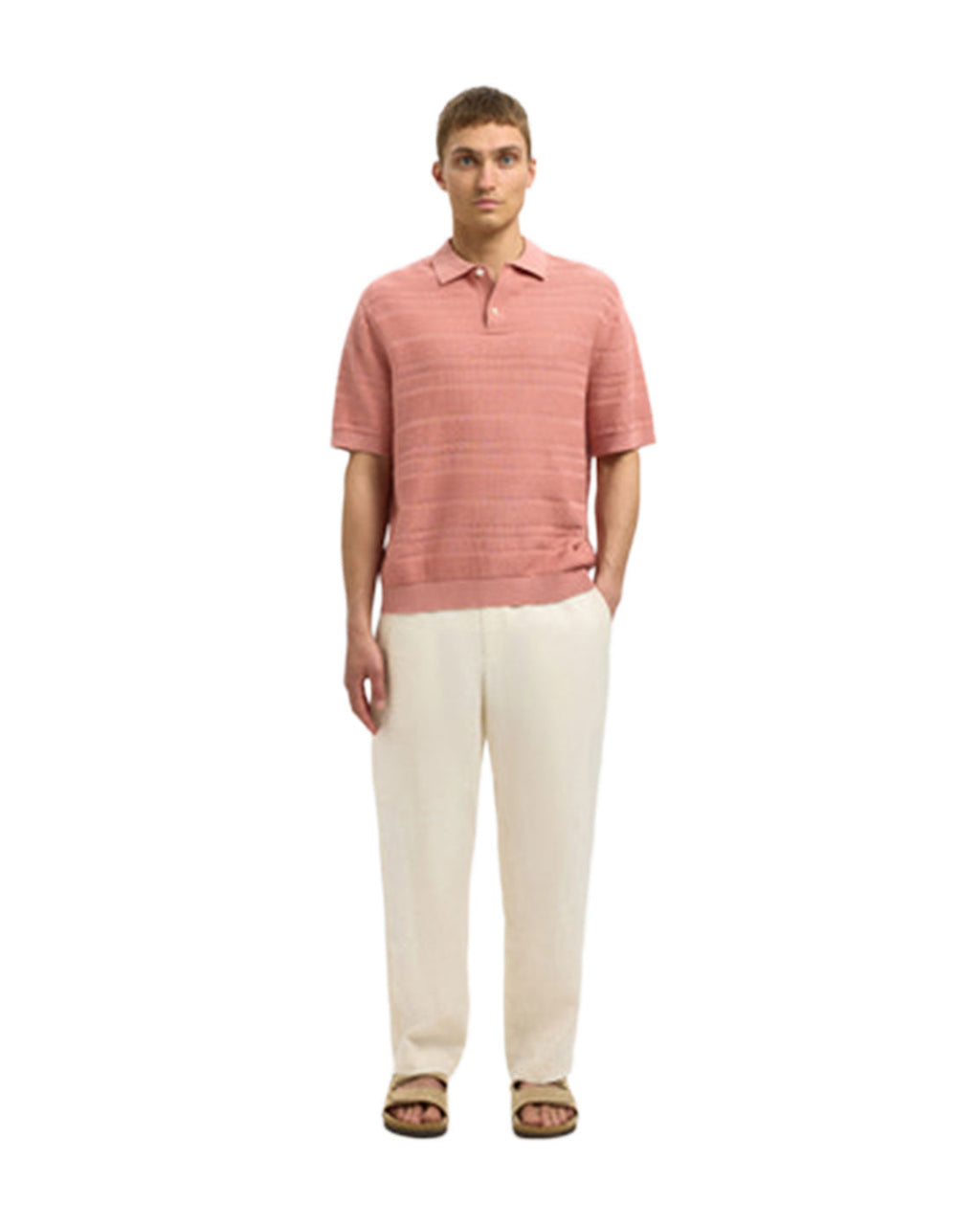 Foam SS Knit Relaxed Structure Polo