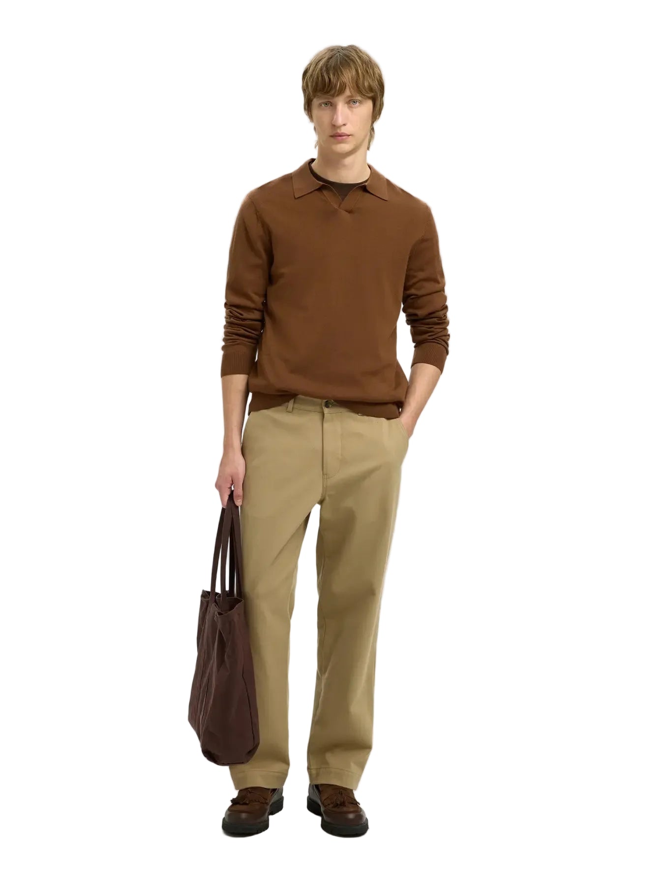 Tray LS Merino Open Polo