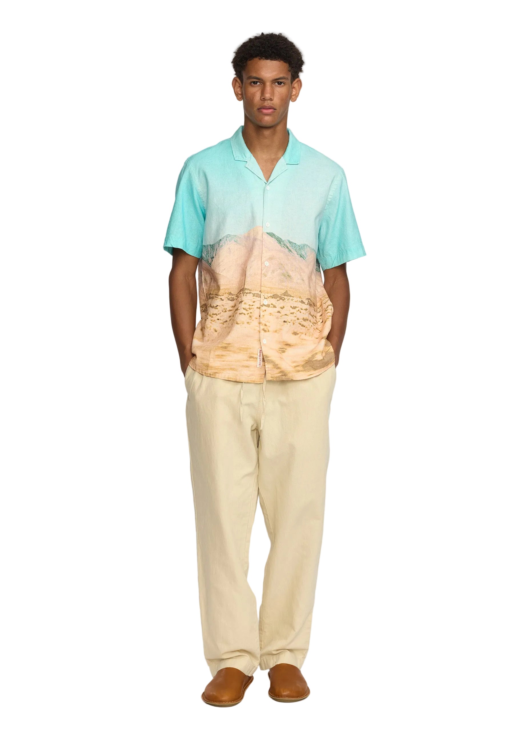 Short-sleeved Cuban Shirt 3182