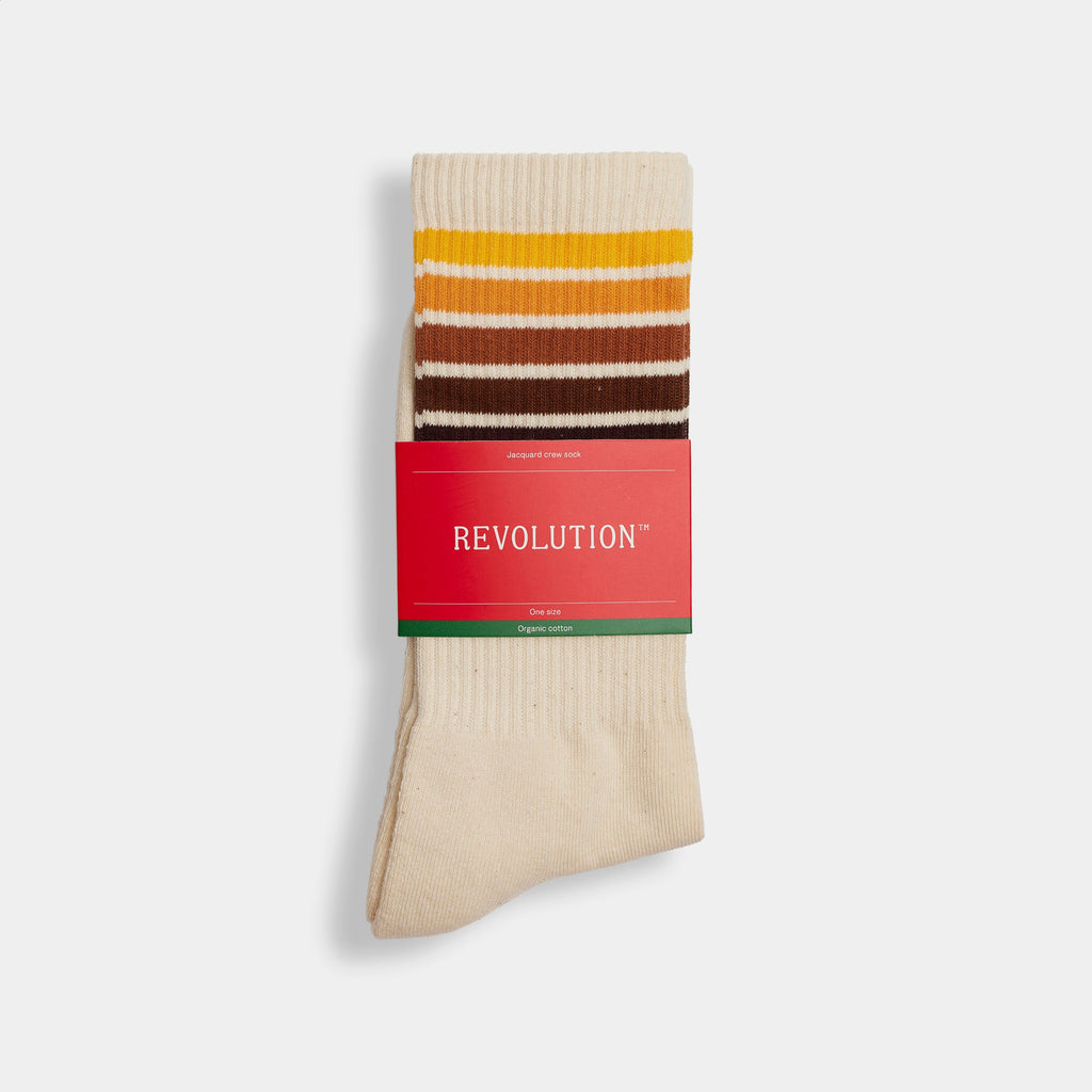 Jaquard Crew Socks 8908
