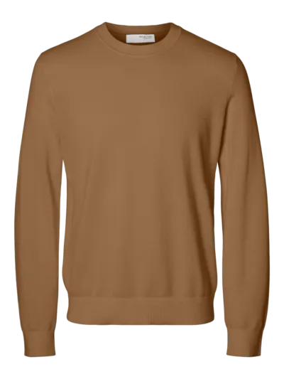Mora LS Knit Structure Crew Neck