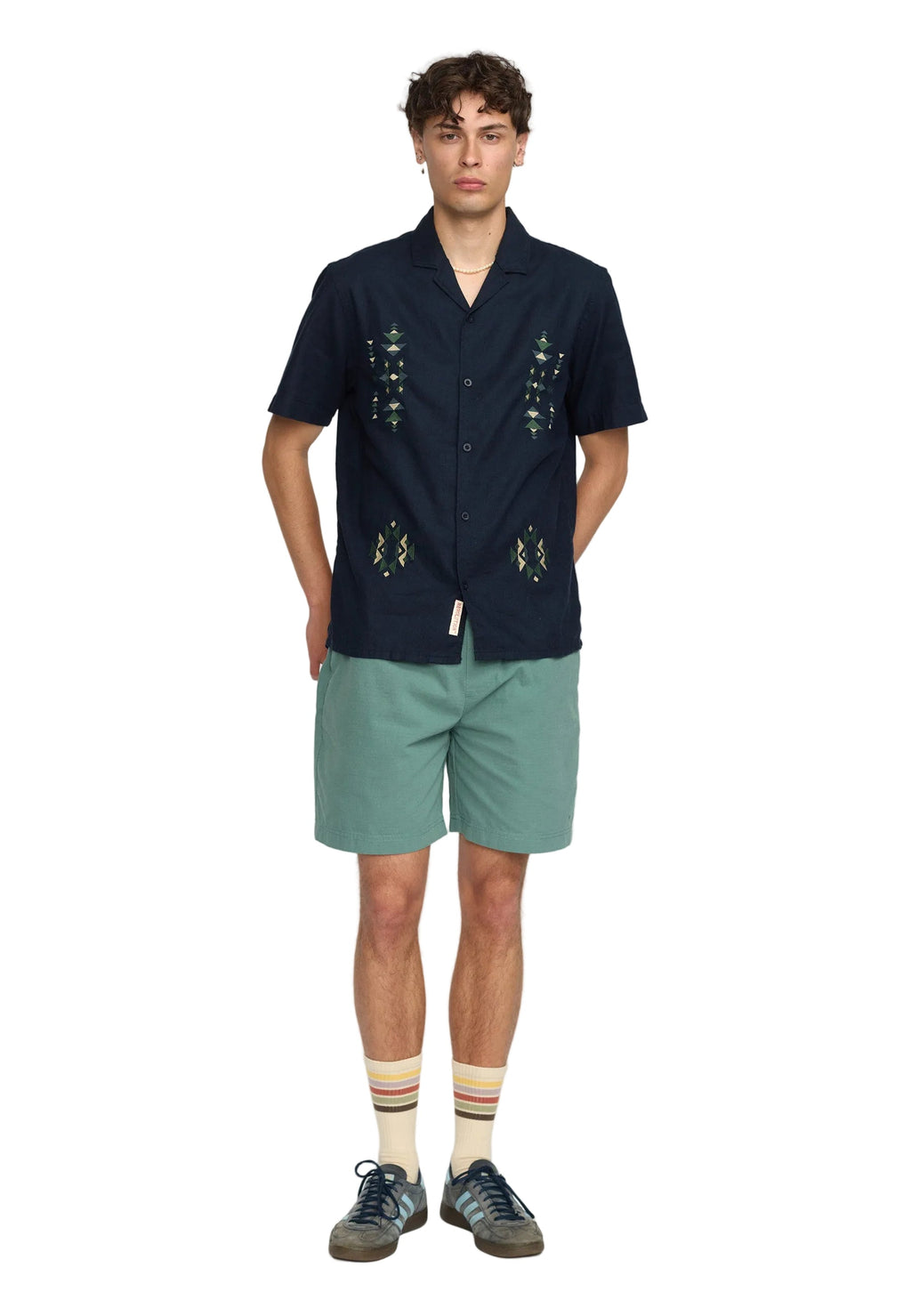 Short-sleeved Cuban Shirt 3174