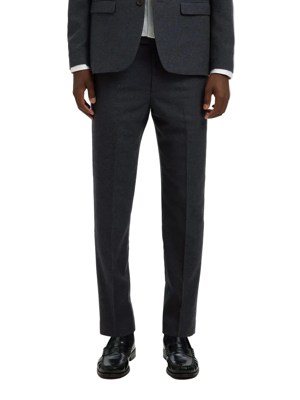 Slim Reed Wool Trs
