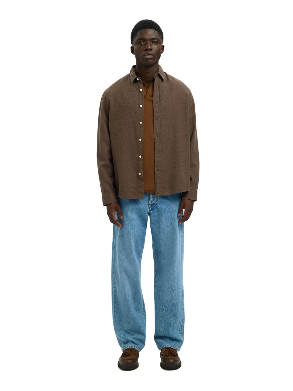 Regular Noah Brushed Twist LS Shirt