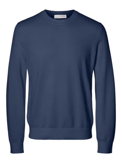 Mora LS Knit Structure Crew Neck