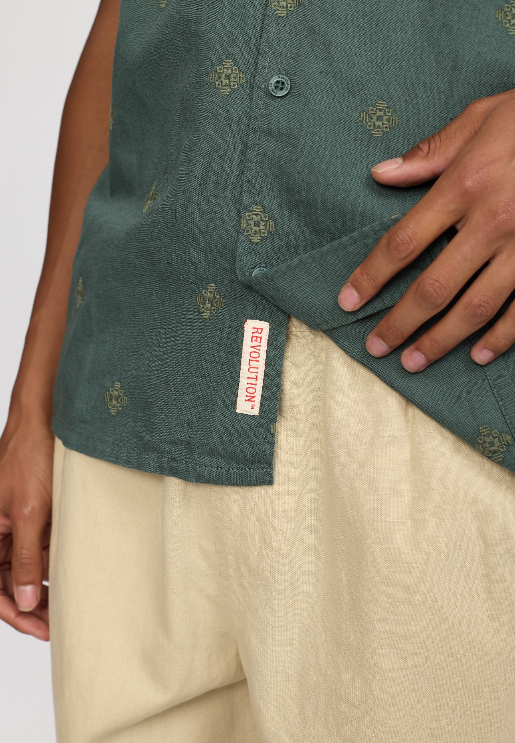 Short-sleeved Cuban Shirt 3183