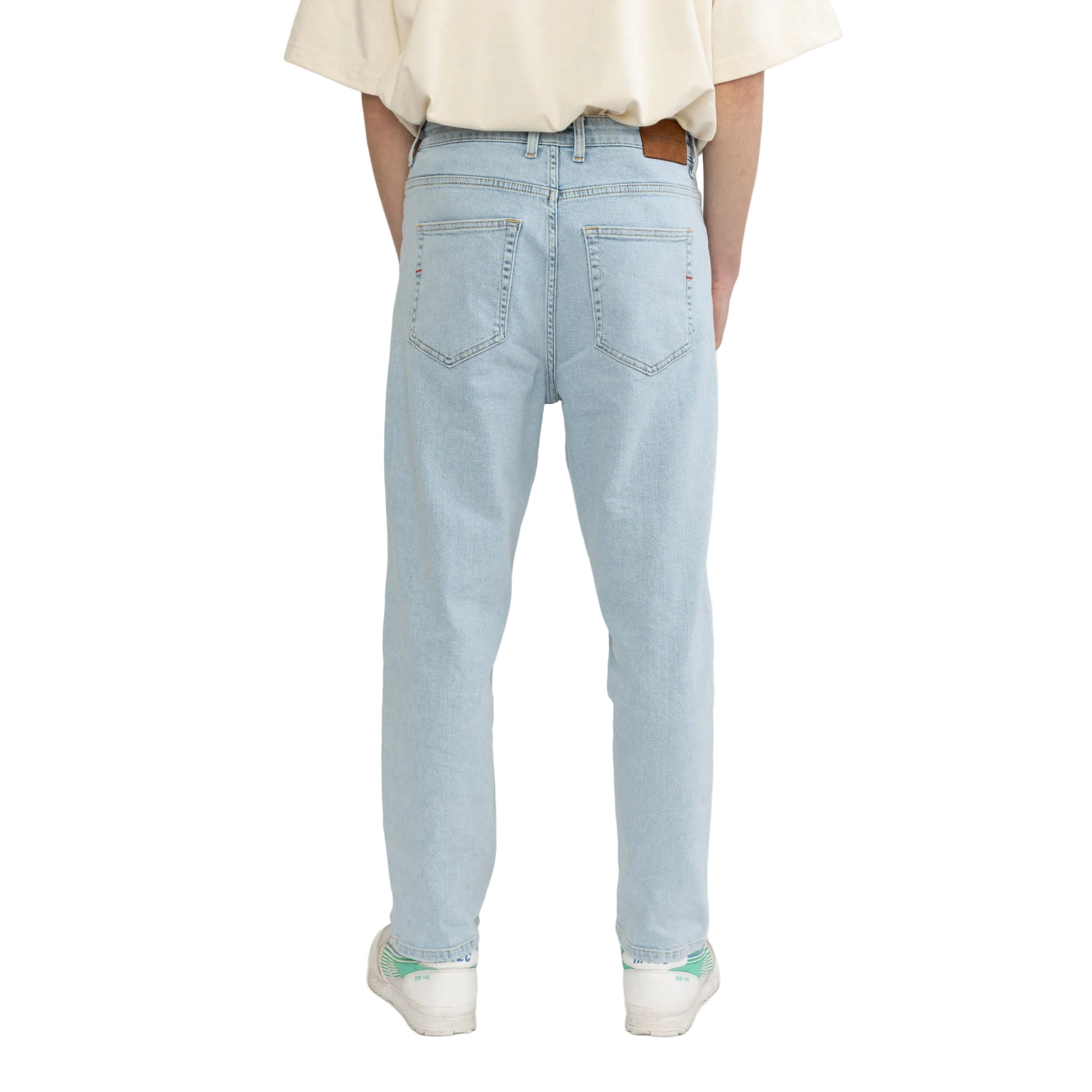 Relaxed Fit Bleached Jeans 5328
