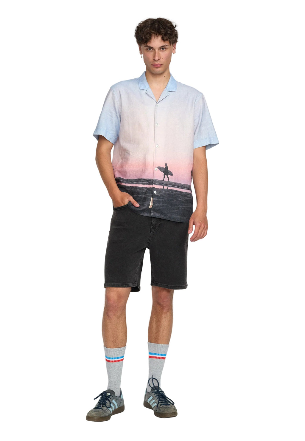 Short-sleeved Cuban Shirt 3173