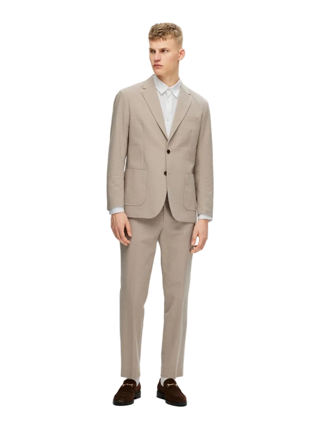 Regular Smith Seersucker Trousers