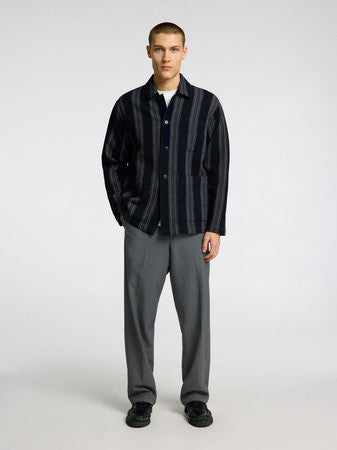 Tony Waffle Stripe Overshirt